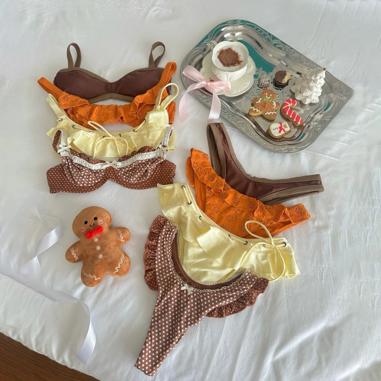 Traje de baño a cuadros 2026, microbikinis sexis para mujer, traje de baño femenino con realce, trajes de baño brasileños, ropa de playa, bikini Bandeau