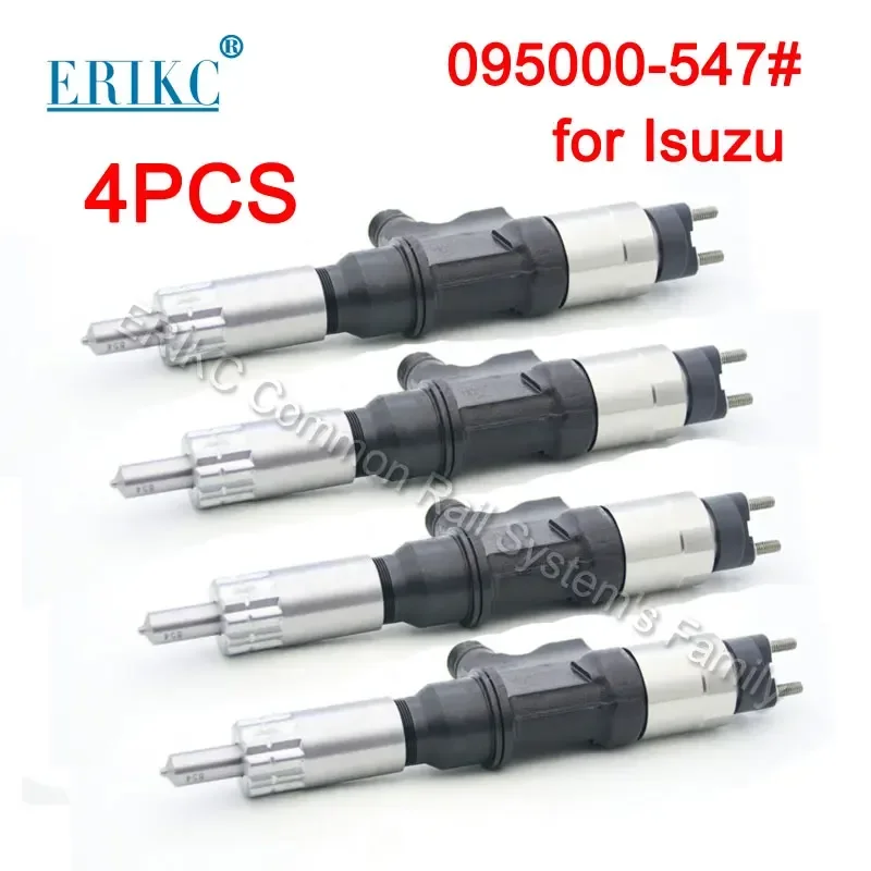 4PCS Common Rail Injector 095000-5471 (8-97329703-5) Diesel Fuel Pump Inyection 0950005471 (8982843930) for Isuzu 6HK1 4HK1