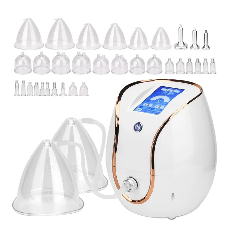 

30Pcs Beauty Cup Massage Therapy Machine Vacuum Breast Enlargement Pump Cup Cosmetic Instrument Body Shaping Butt Lifting Device