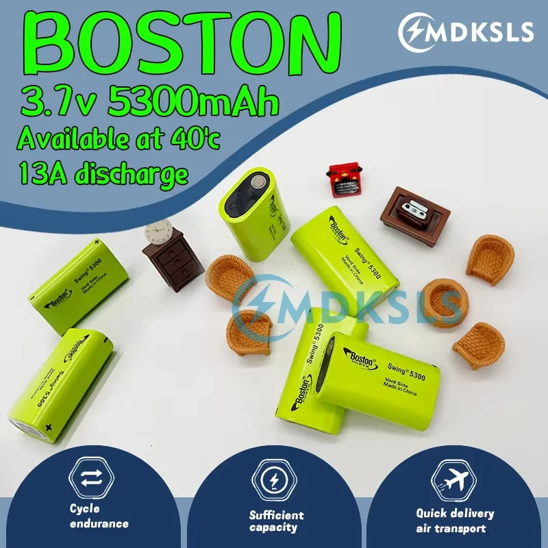 2026 3.7v 5300mAh Brand  BOSTON  POWER SWING lithium battery, Low Temperature, fuel, lithium battery, 13A discharge Swing 5300