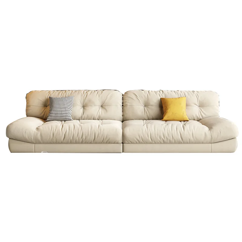 

Cream Wind Technology Cloth Lazy Sofa
