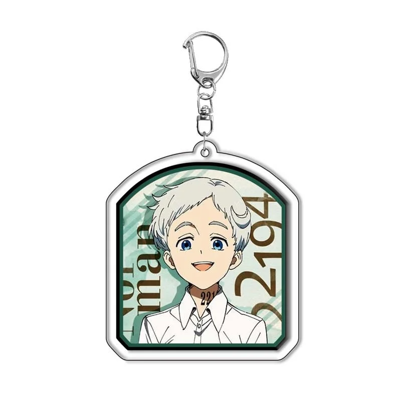 وعد نيفرلاند أنيمي لطيف إيما نورمان راي Tangierda شخصية ظهره قلادة عناصر الزخرفية HD الاكريليك مفتاح chains6CM #5