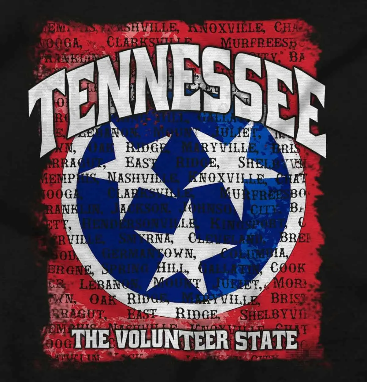 Brisco Brands Tennessee TN Volunteer State Flag Graphic T Shirt Men or Women