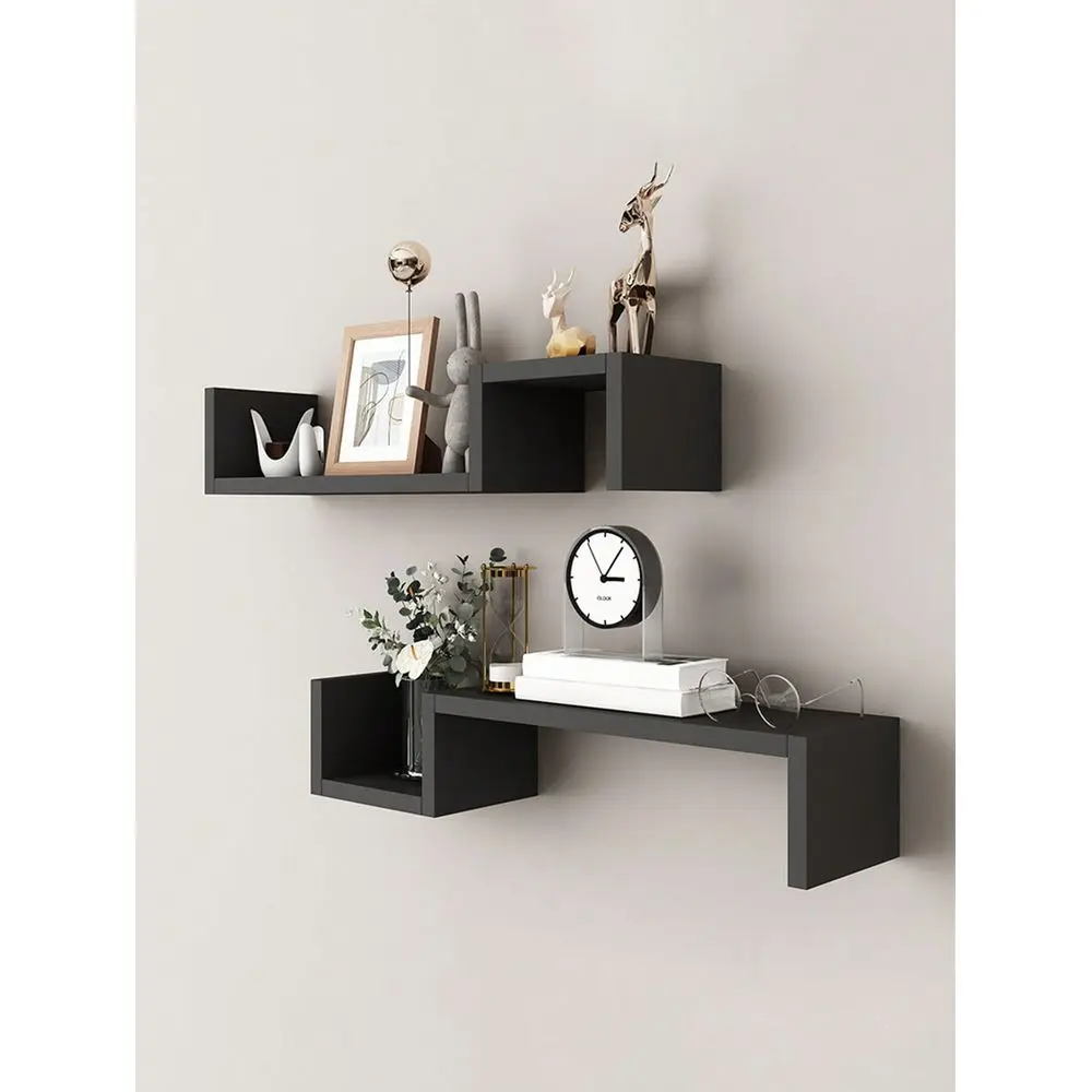 1pc Living Room Wall-Mounted Decorative Shelf, Bedroom Bedside Creative Personalized Grid Storage Rack Fall Home Decor Room Decor
