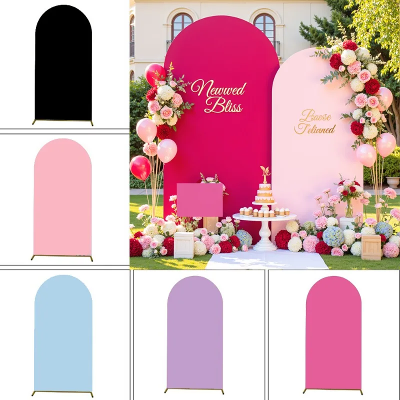 Housse de toile de fond VIKAMA couleur unie, pour la décoration de fête de naissance, de mariage, de fiançailles, d'anniversaire ou de remise de diplôme