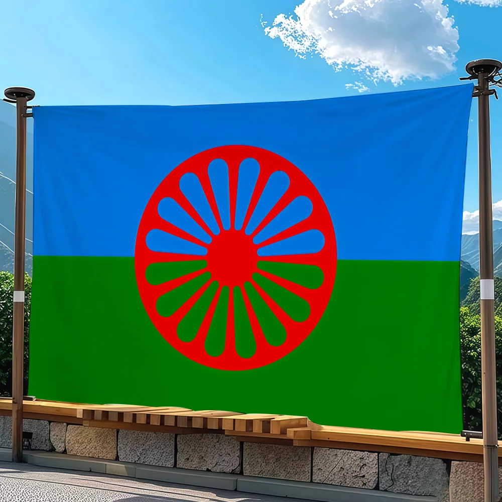 Gypsy Romani people flag Advertising Banner for Camping Decoration Outdoor & Garage Wall Hanging Decorations
