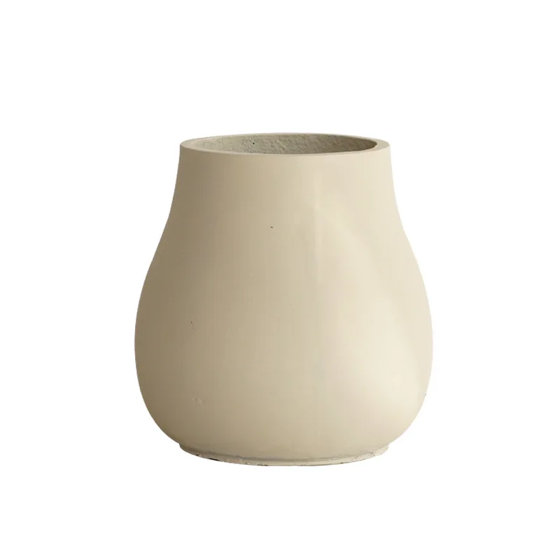 

Simple cement flowerpot surprise quiet wind creative indoor floor decoration green ware living room