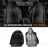 Dry Carbon Fiber Seat Back Covers Trims for BMW G80 M3 G82 G83 M4 G87 M2 X3M F97 X4M F98 2021-2024 Car Inner Seat Cover Bodykit