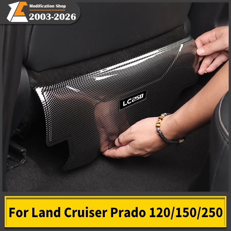 

For Toyota 2003-2025 Land Cruiser 120 150 250 Prado LC250 Rear seat protective coverAnti kick pad Interior upgrade Accessories