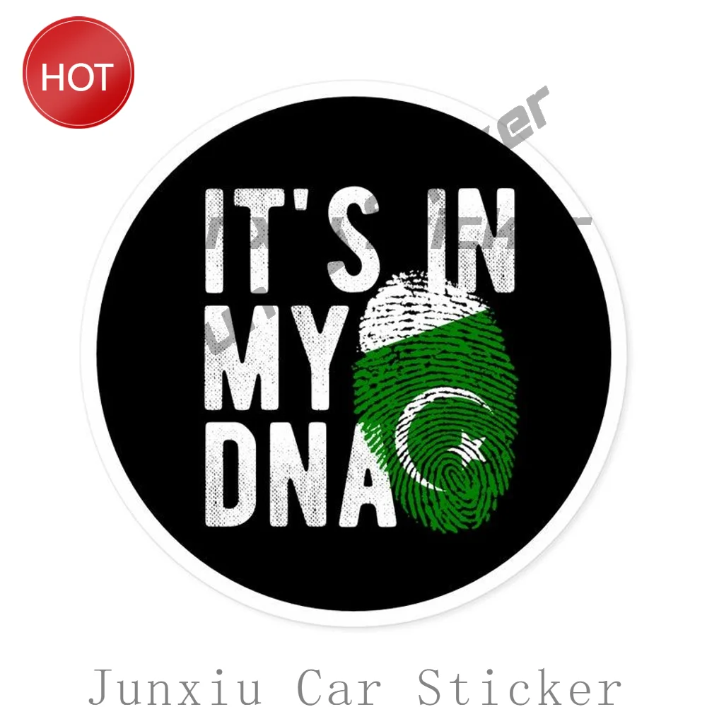 Pakistan DNA Heritage Water Resistant PVC Vinyl Sticker For Car Body And Laptop Family Ancestry Theme Decoration Decal