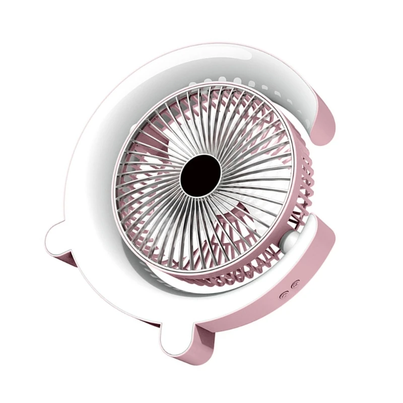 Электрический вентилятор Настольный вентилятор USB Офисный вентилятор Маленький охлаждающий вентилятор с красочной подсветкой