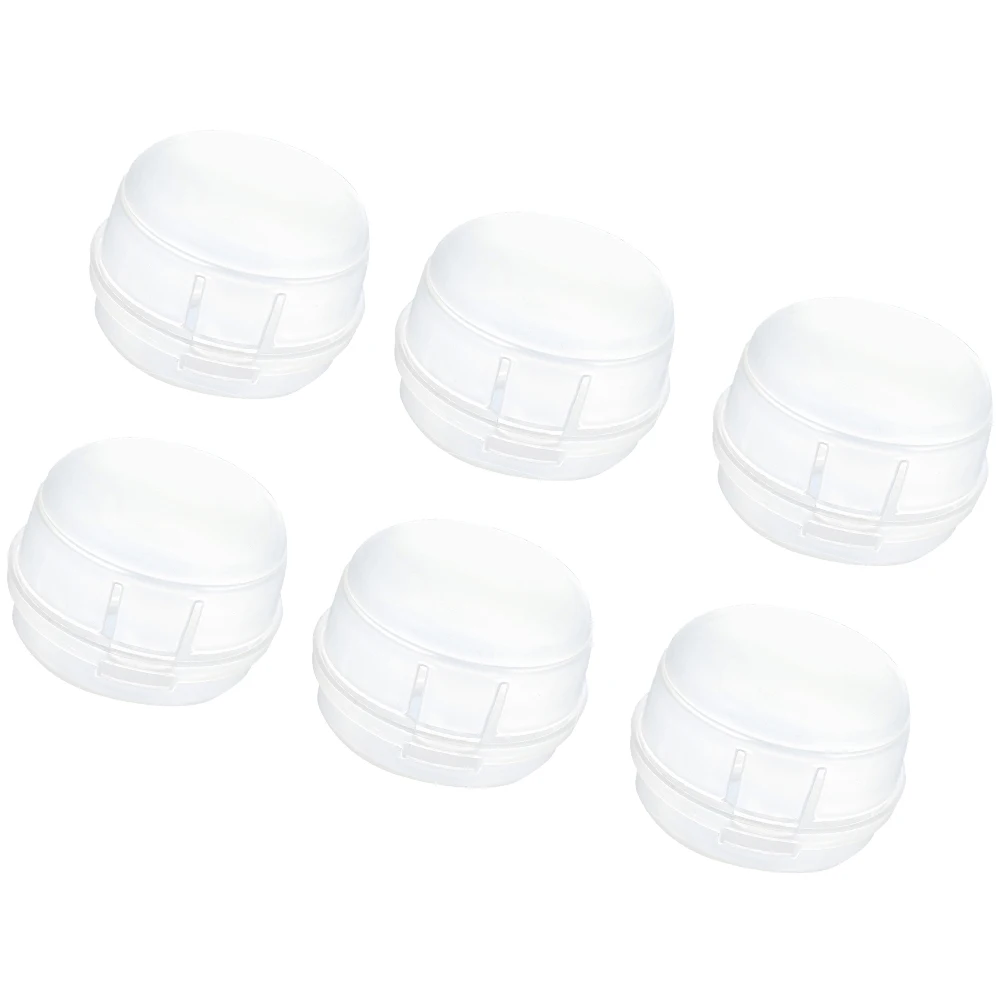 

6 шт., защитная крышка для ручки плиты, защитный колпачок для газа, защита от детей, замок для ручки духовки, съемный термостойкий белый газовый чехол