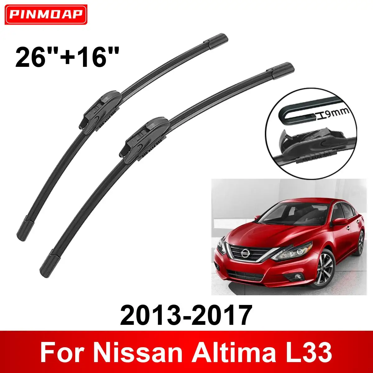 Auto Wischer für Nissan Altima L33 2013-2017 26 "+ 16" Vorne Hinten Wischer Klingen Pinsel Cutter zubehör 2013 2014 2015 2016 2017