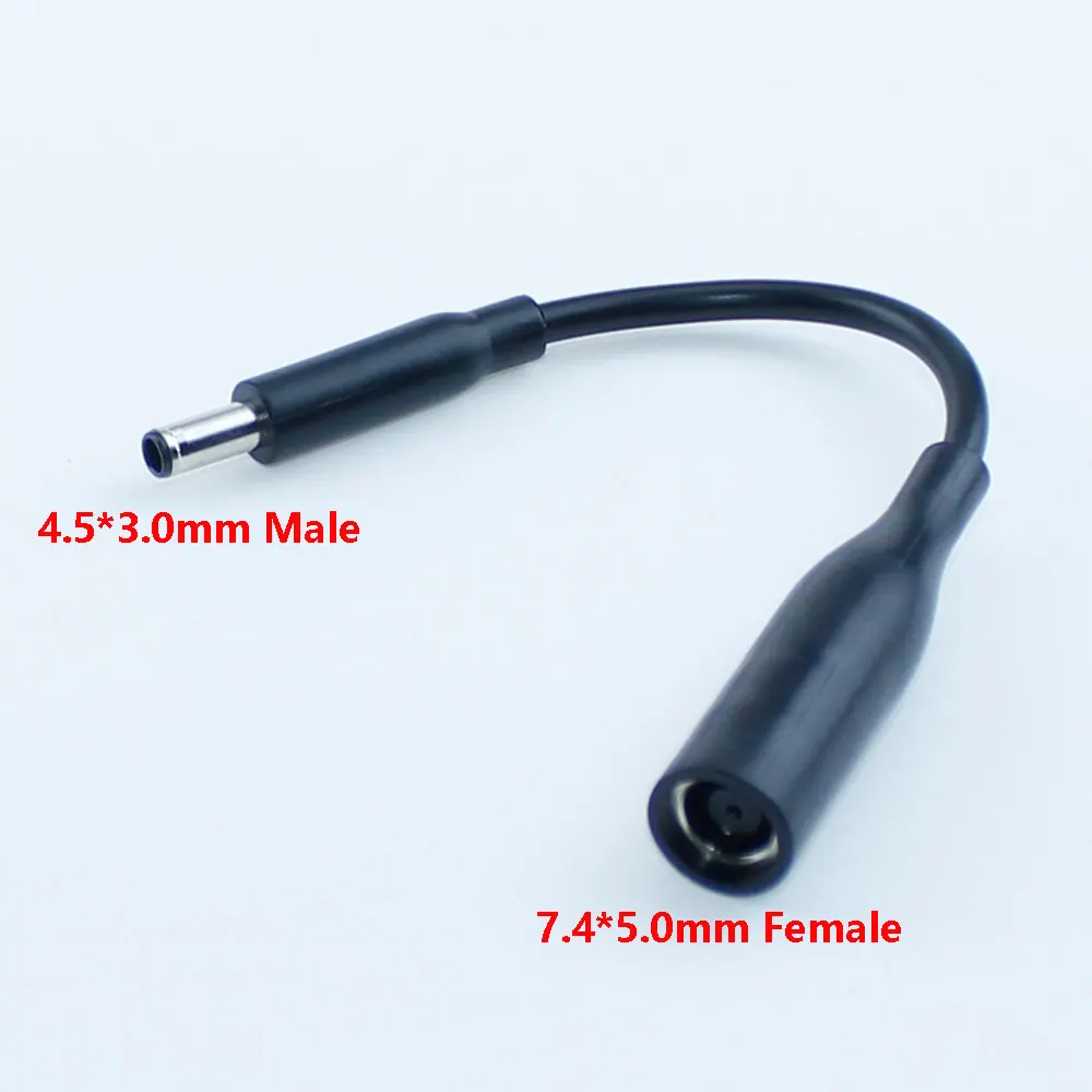 

for Dell Laptop DC Power Cord / Cable Charger Laptop Adapter 7.4*5.0mm Female to 4.5*3.0mm Central Pin Male Plug Connector