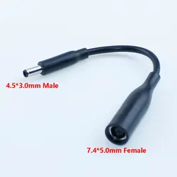 for Dell Laptop DC Power Cord / Cable Charger Laptop Adapter 7.4*5.0mm Female to 4.5*3.0mm Central Pin Male Plug Connector