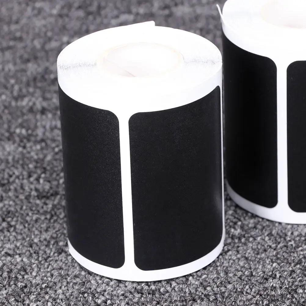 

2 Rolls Blank PVC Self-Adhesive Jar Labels for Containers Bottle Label Writable Compact Multi-Function Office Supply Sign