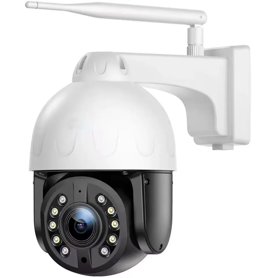 P2P 4K HD iCsee APP Mobile Control 5-50mm 10X Optical Zoom 8MP Human Tracking  Wifi IP PTZ Camera Two Way Audio CCTV Camera