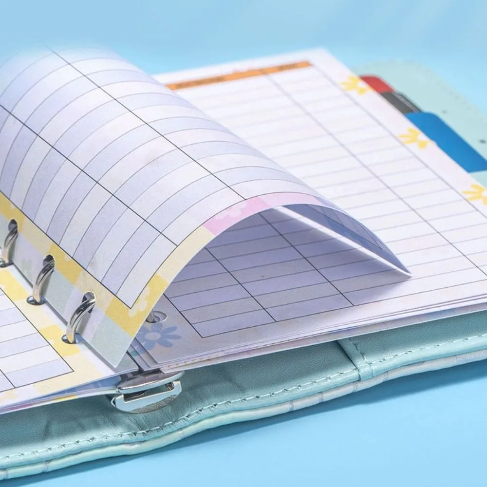 PU Leather Budget Binder Planner Daily Weekly Wallet Organizer Money Savings Challenges Bill Holder A7 Envelope Challenge Binder