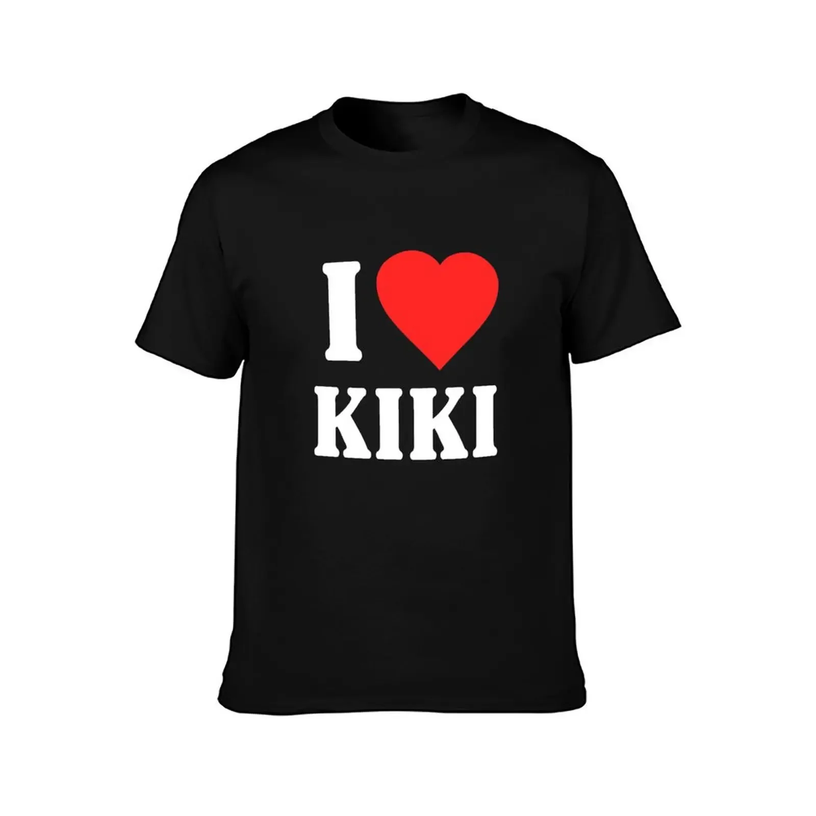 T-shirt graphique pour hommes, I Love Kiki, médicaments d'été, blancs, surdimensionnés