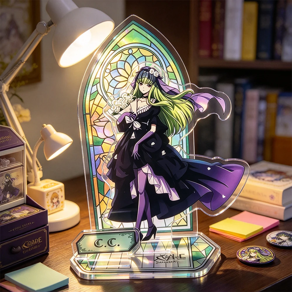 Anime CODE GEASS Lelouch Of The Rebellion C.C. Cosplay Acrylic Stand Desktop Figure Ornaments Display Accessories Props