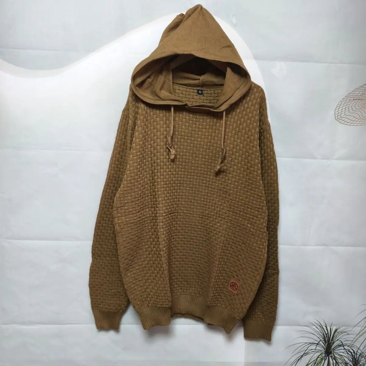 

Men's Casual Loose Long Sve Hoodie Sweater Underwear Faionable Haome Overhead Knittedwear Spring Autumn Winter