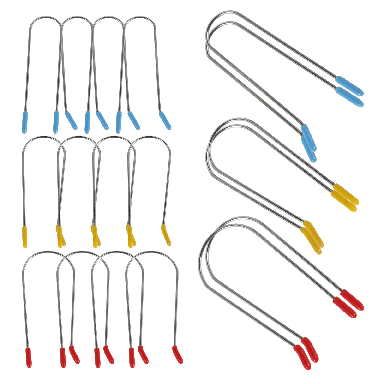 

24pcs Curling Pins Clips 1 9cm 2 54cm 3 2cm Stainless Steel Roller Jaw Clamps Hair Styling Tools Replacement
