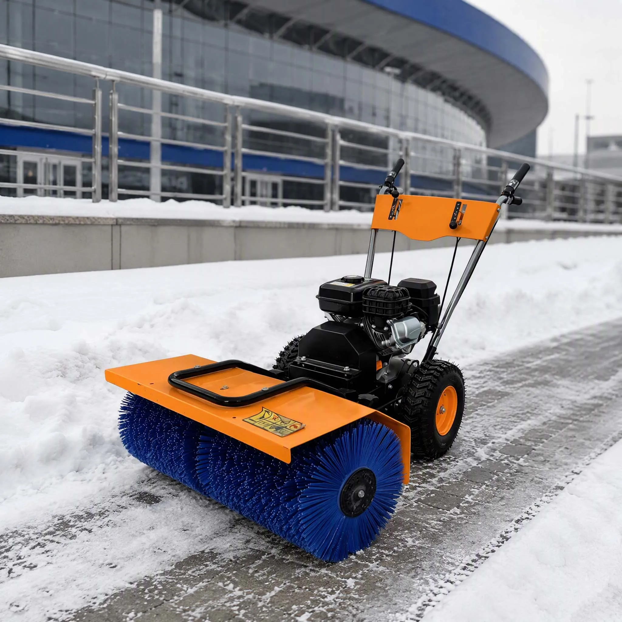 Household Outdoor Snow Treatment Tool, Walk‑behind Snow Sweeper Robust Snow Plow for Back Veranda & Neighborhood Short Passage