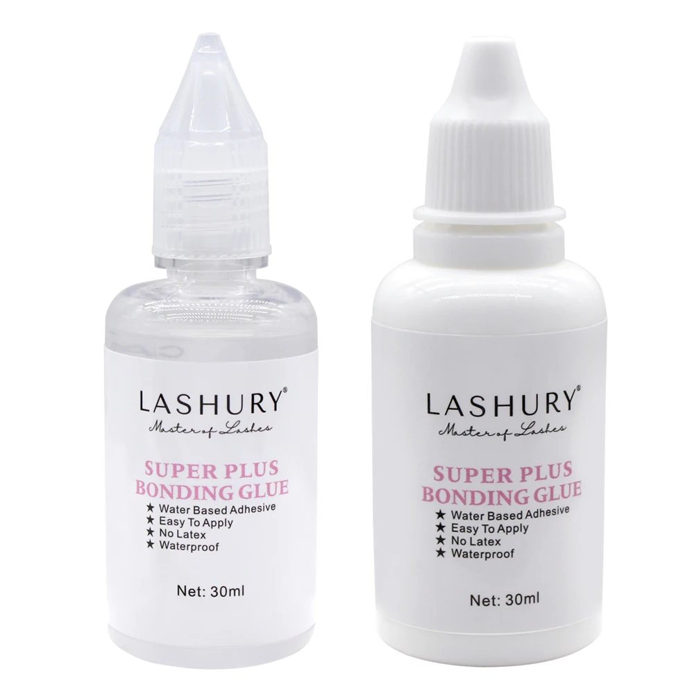 Lashury Black White Glue Remover Kit Anti Allergic Waterproof Hair Eyelashes Extension Bonding Glue Strong Powerful Long Lasting