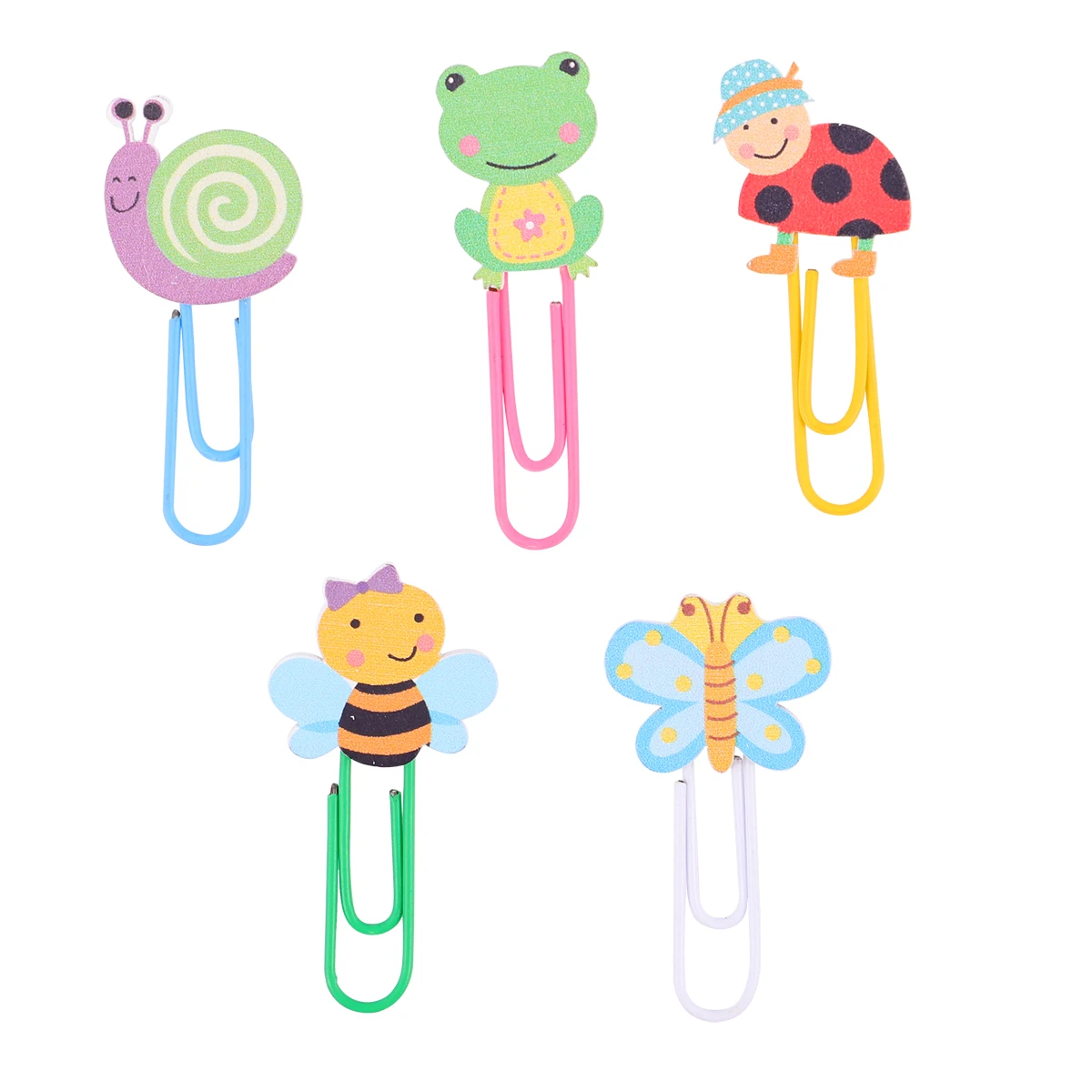 

50 Pcs Animal Stationery Drop Shaped Paper Clips Cute Bookmarks Wrapping Medium Office