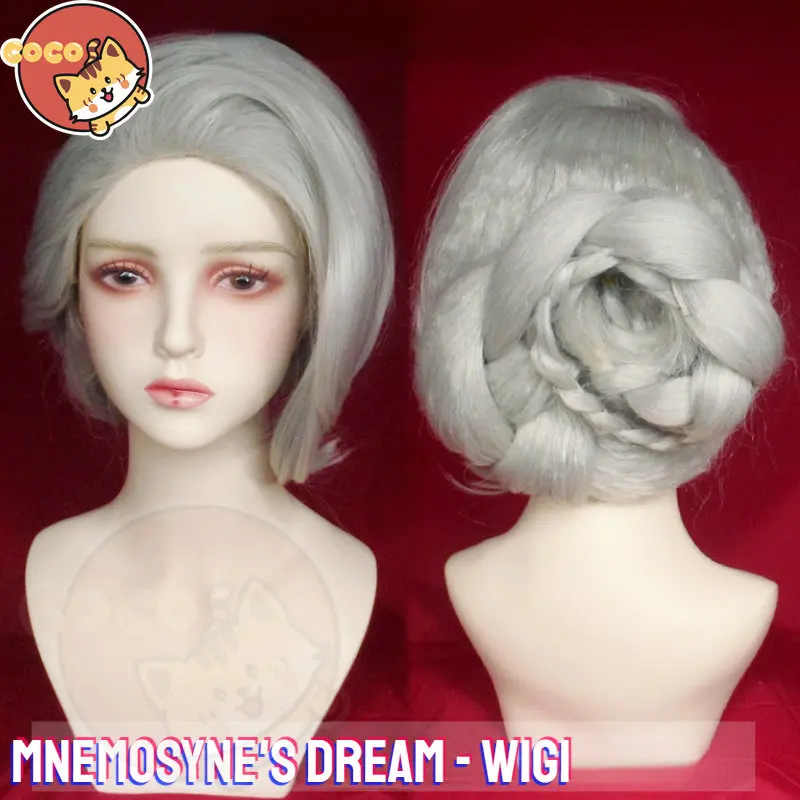 CoCos Game Identity V Mnemosyne's Dream Perfumer Cosplay Wig Game Cos Identity V Wig Chloe Nair Cosplay Light Gray Wigs