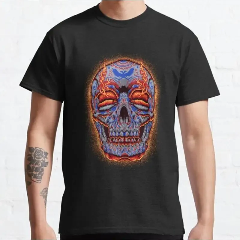American Independence Day USA Patriotic Sugar Skull Good Quality T Shirt S 5XL