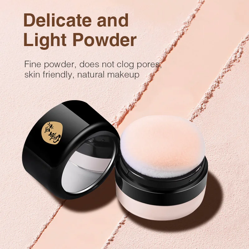 6 Color Loose Powder Waterproof Long Lasting Setting Oil-control Matte Face Powder With Mushroom Head Women Beauty Cosmetic Tool