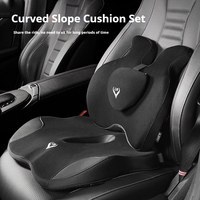 Memory Foam Office Chair Cushion Car Seat Support Waist Pillow Massage Lumbar Orthopedic Pillow Buttock Coccyx Cushion Back Pads