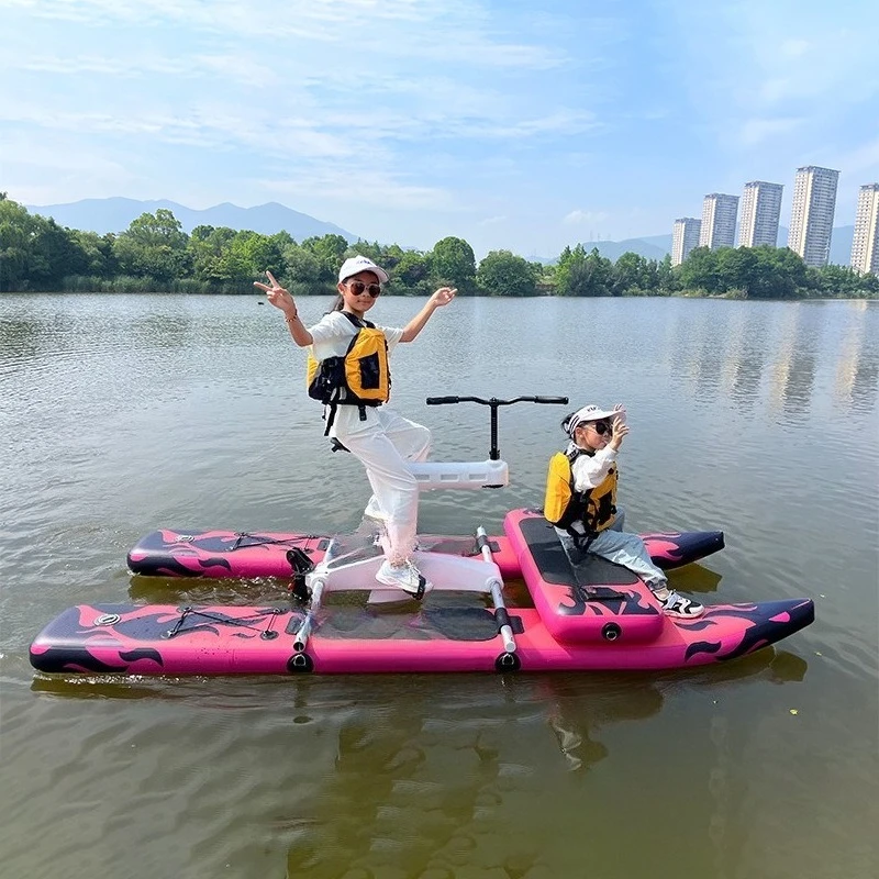 

Water Park Sightseeing Ride Boat Park BBQ Boat Internet celebrity Transparent Boat Water Pedal Bike