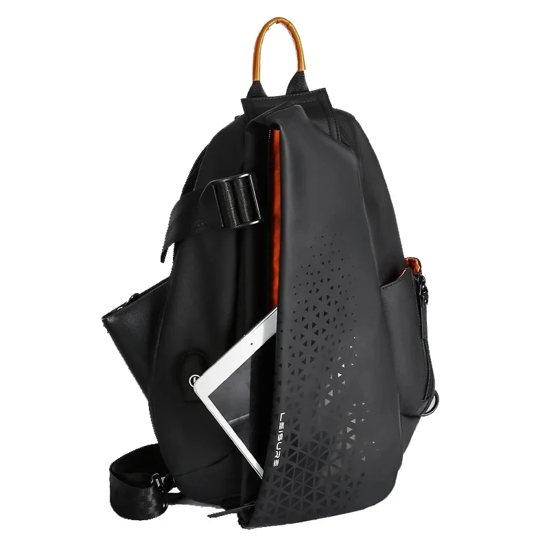 Bolso de hombro de gran capacidad para tableta, bolsa de mensajero funcional, mochila de motocicleta, bolsos de pecho de marca Tide