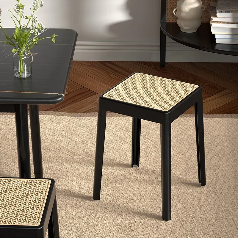 

Vanity Chairs Bedroom Furniture For Home Decor Plastic Desk Foot Stool For Kitchen Stackable Minimalist Simple Dining Lounge