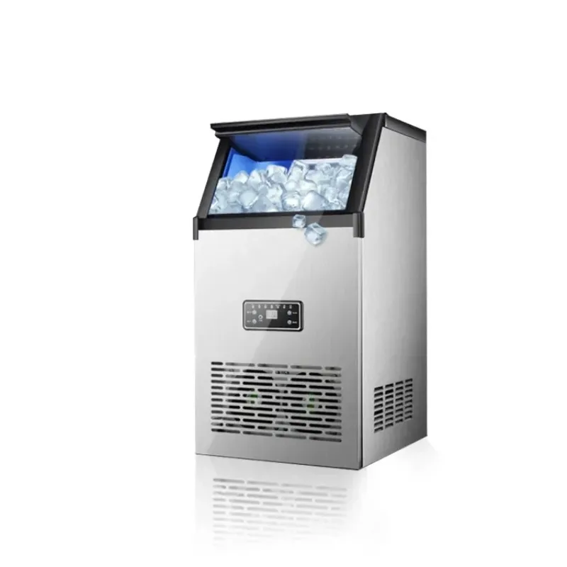 Commercial Home Ice Machine 60kg Ice Block Maker With Compressor Engine Pump Motor High Productivity For Manufacturing Plants