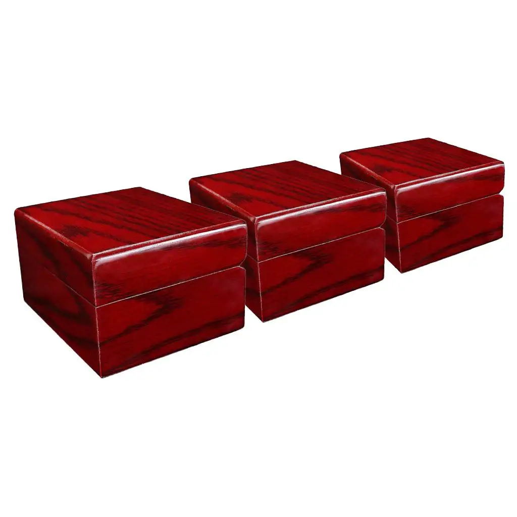 3pcs/Set Luxury  Holder Organizer, Premium Wooden Jewelry Bracelet Storage Gift Case Single Grid