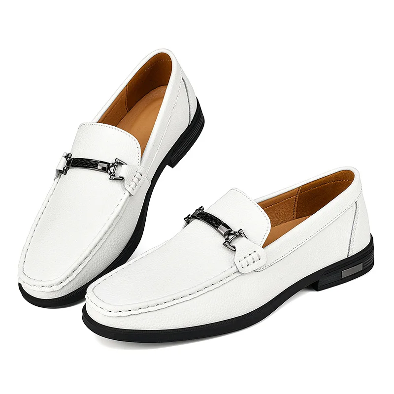 Spring Autumn Luxury Brand Men Casual Leather Men\'s Loafers Lofer Shoes Loafer Loffers Slip-On Mocasines Hombre Big Size 47 48