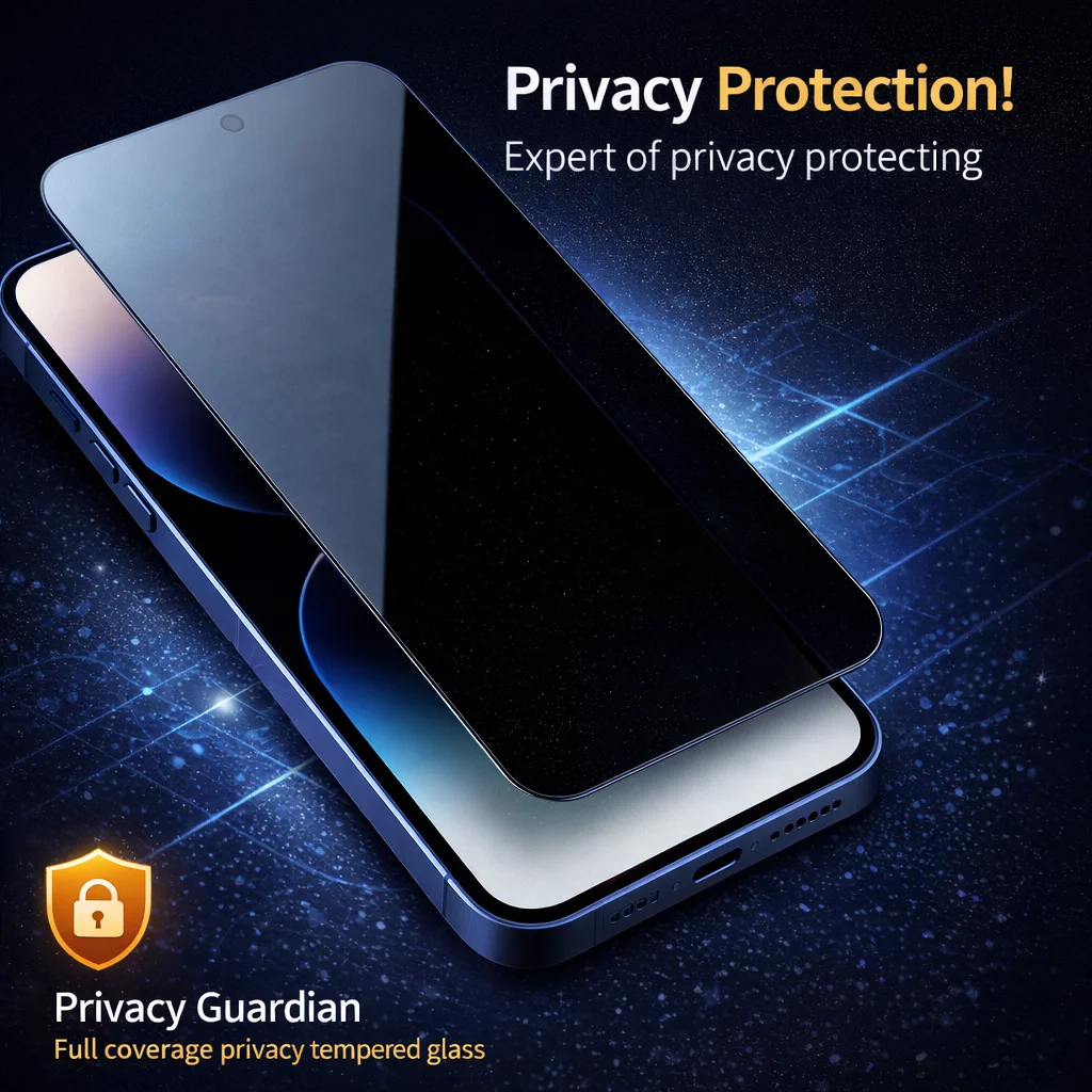 NILLKIN Privacy Tempered Glass For iPhone 15 Plus 14 13 Pro 12 Mini Protector Film Anti-Fingerprint FM5004 - view 3