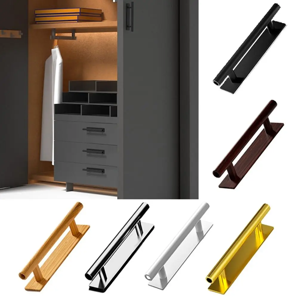 Fashion ABS Door Handle Self-Adhesive Punch-free Door Knob Hardware Multifunctional Door Handlebar Kitchen