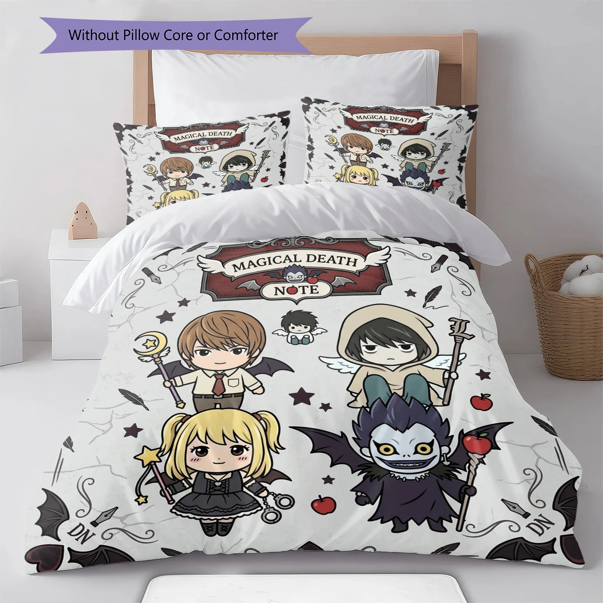 Death Note Duvet Cover Soft Comfortable, Children Bedding Gift,Various Sizes -HE18