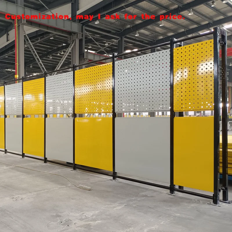 custom.Hot Sale Windproof Punching Net Metal Fencing Cheap Workshop Traffic Barrier Fence