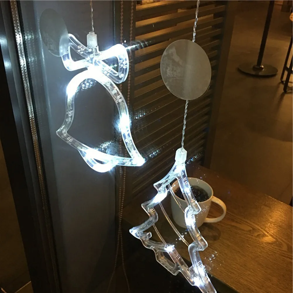 

10 LED Suction Cup Window Lights Hanging Decor Indoor Lighting Christmas Party Decoration Bright Fairy Lights Non Waterproof