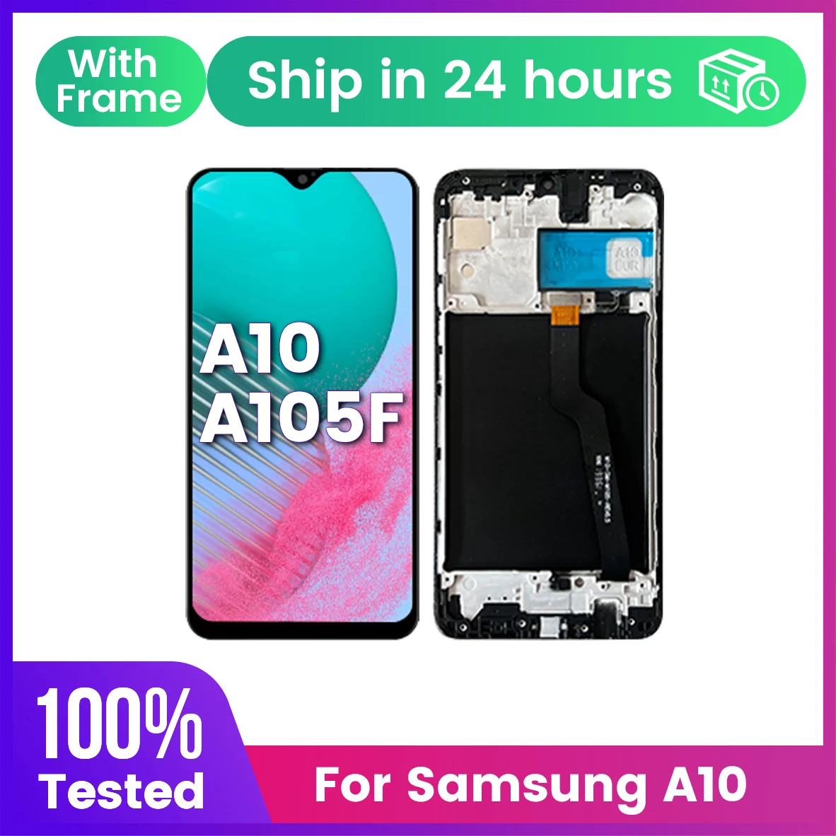 GEFENSIFor SAMSUNG A10 Pantalla SM-A10 LCD A105/ A105F A105FD LCD Pantalla táctil Digiziter montaje Pantalla con marco LCD