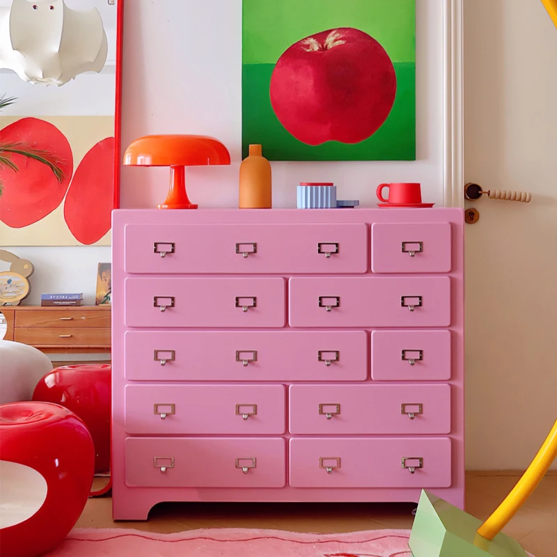 

Ten drawers, chest cabinets, storage lockers, all solid wood, pink bedroom, entrance cabinet, display cabinet, side cabinet.