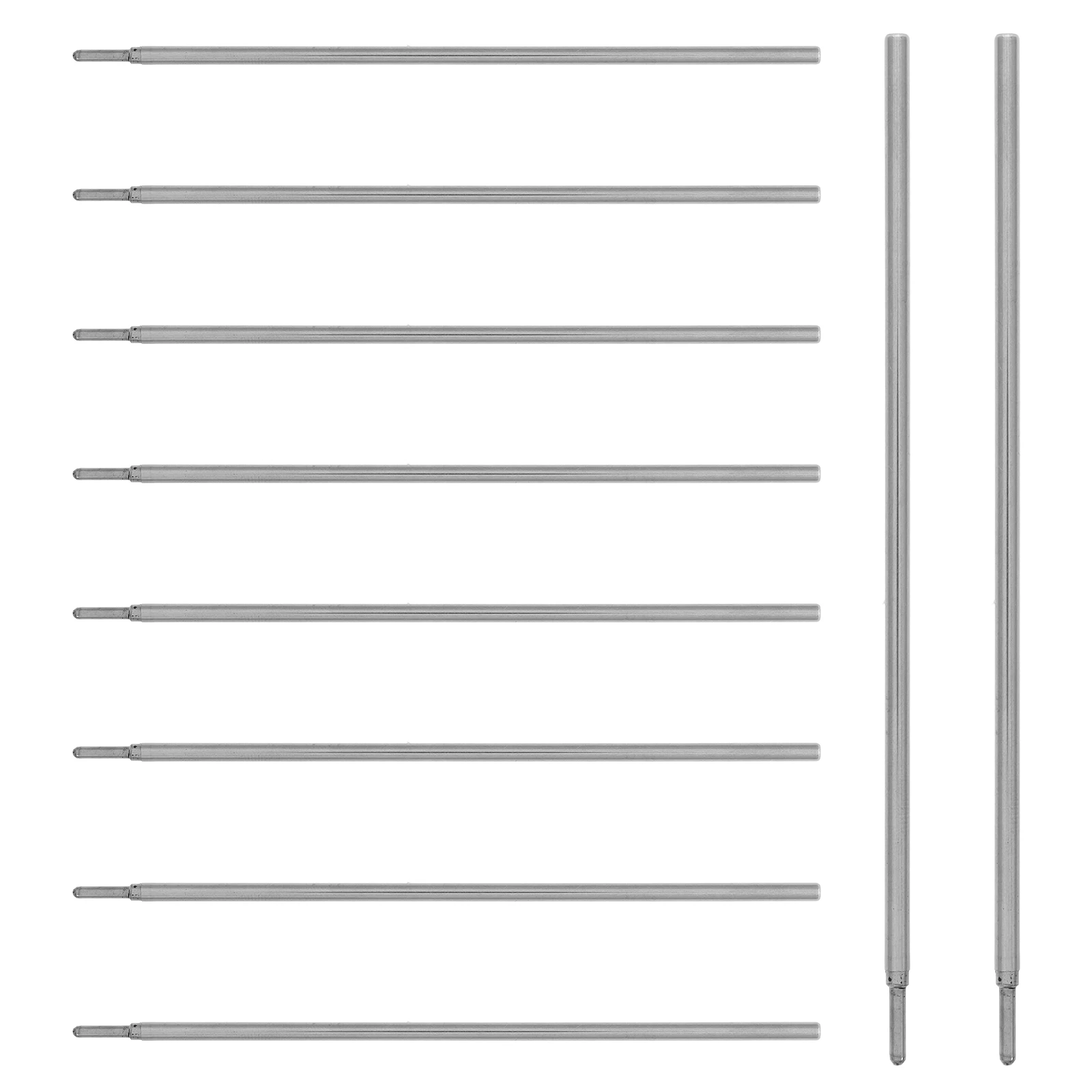 

10Pcs Refillable Tattoo Stencil Pen Lightweight Metal Body Precision Drawing Pen for Skin Marking and Brow Shaping