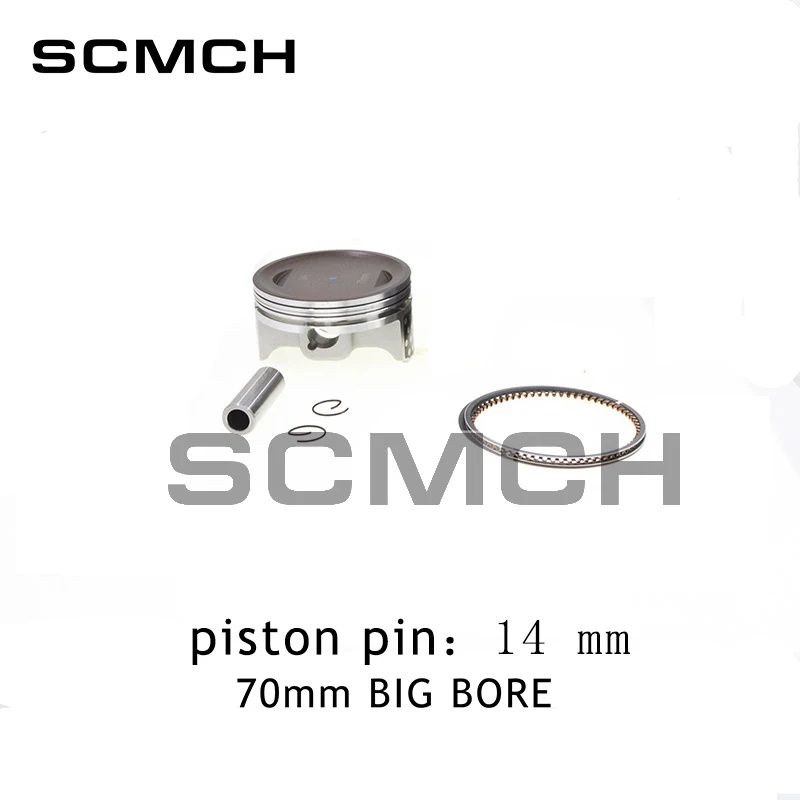 Motorcycle 70mm Big Bore Piston Ring  Kit For HONDA XR150 CBF150 Upgrade CBF185 CBF200 XR200 Modified Engine Part