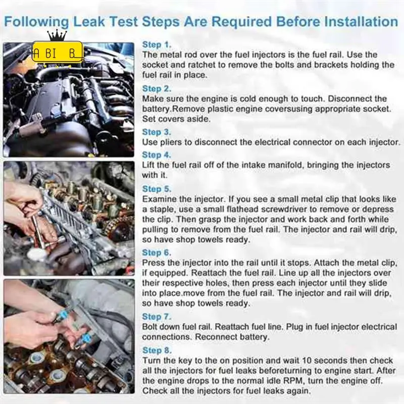 

ABIB -7 Holes Fuel Injector Nozzle 0261500029 For BMW Mini Cooper R55 R56 R57 207 308 Citroen C4 1.6 2007-2014