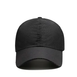 Men Women Mesh Moisture-Waging Quick Dry Baseball Cap Male Summer Female Originality Adjustable Breathable Sun Visor Fishing Hat